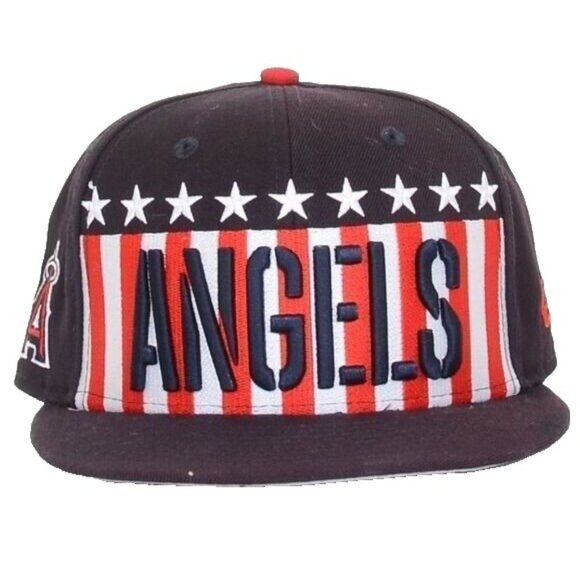 New Era 59Fifty Los Angeles Angels MLB Stars Stripes Limited Edition Fitted Hat - Picture 2 of 8